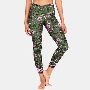 High-Rise Lattice-Trim 7/8 Leggings